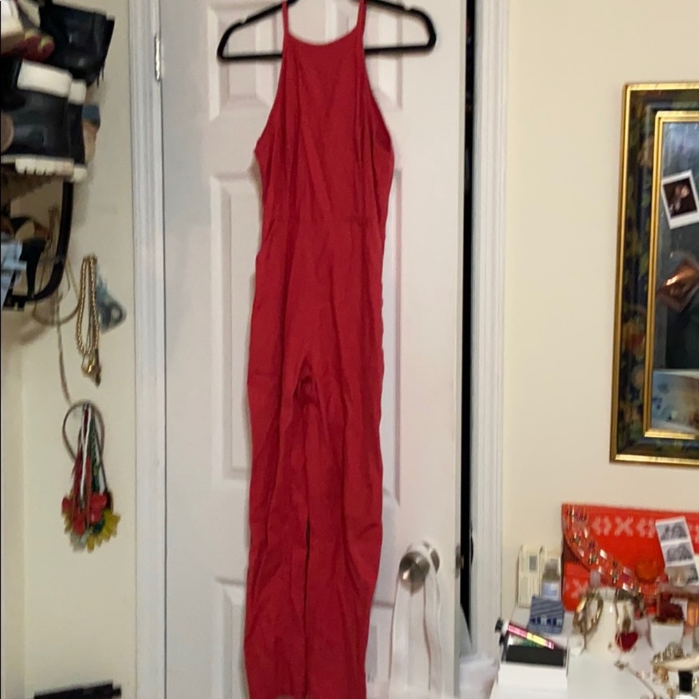 Urban Outfitters reddish pink jumpsuit- SOLD